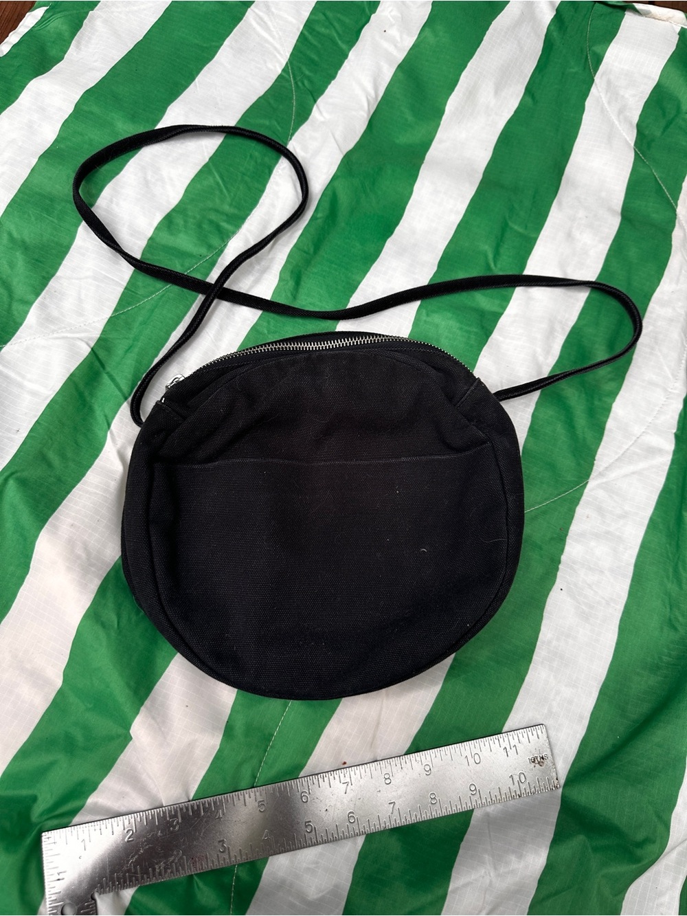 BAGGU canvas circle crossbody bag
